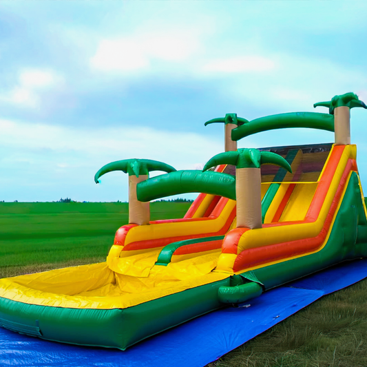Dual Lane Tropical Bounce House - 6 hours