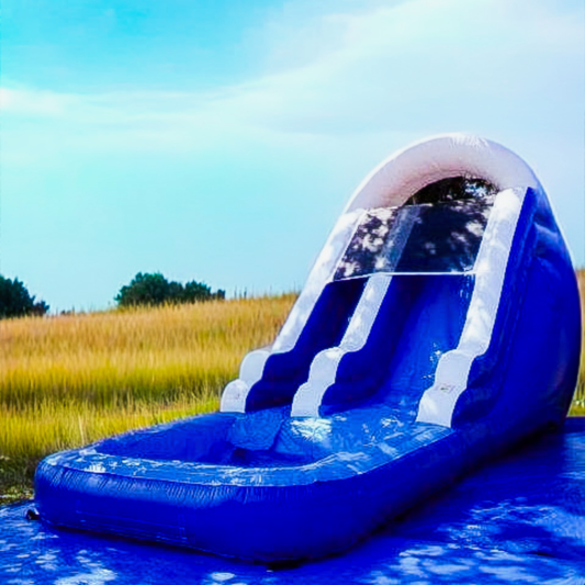 Blue Inflatable Water Slide - 6 hours